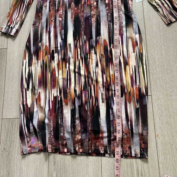 Karen Kane Amber Waves Sheath Dress XL Multicolor Polyester & Rayon Blend - Picture 9 of 9